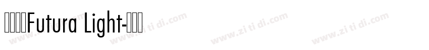 英文字体Futura Light字体转换